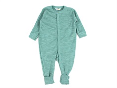 Joha green nightsuit merino wool